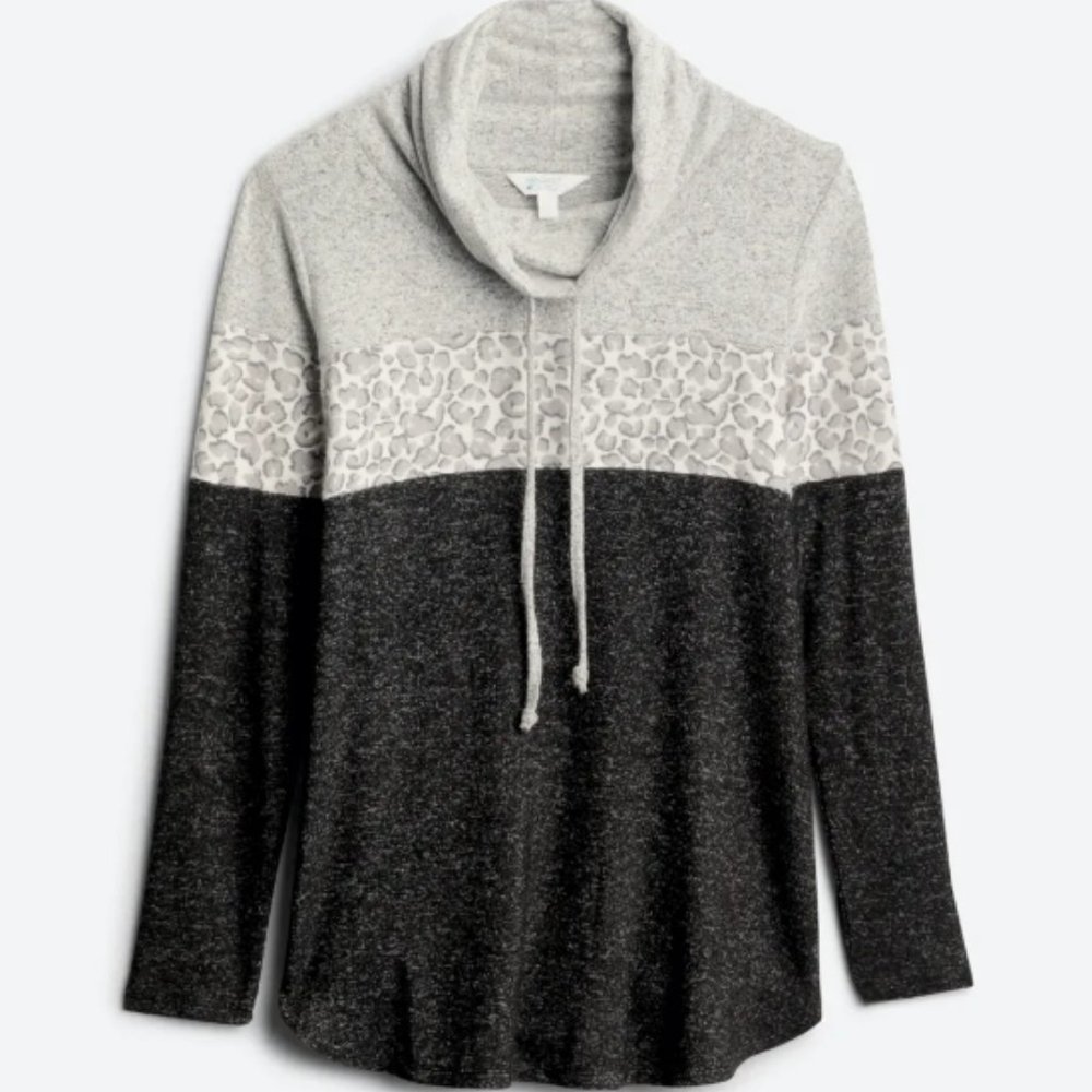 Cowl Neck Brushed Knit Top